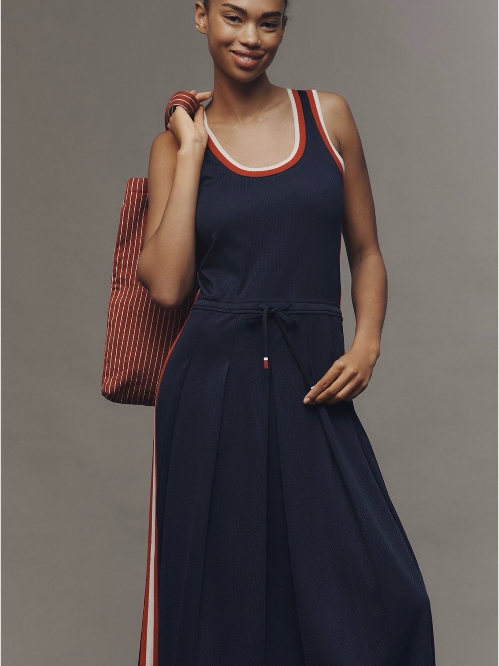 The Upside x Anthropologie Sofia Side-Stripe Maxi Dress